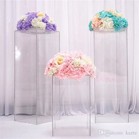 Luxury Clear Vase Acrylic Stand Flower Bouquet Stands Wedding