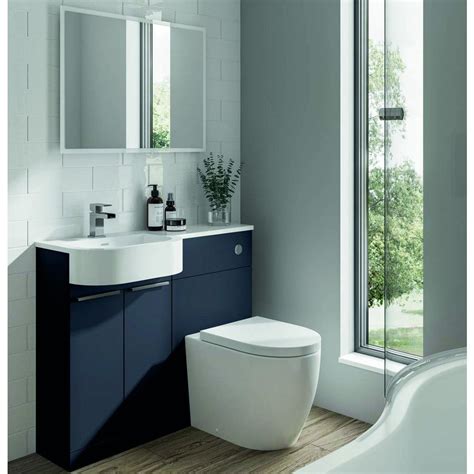 Discover our bathroom vanity units in modern and traditional designs. Elation Combination 1010mm P Shaped Basin Vanity Unit with ...