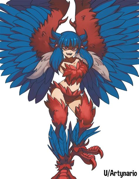 Mega Harpy Terraria Fanart Jm Jaynario Character Art Cartoon Character Design Fantasy