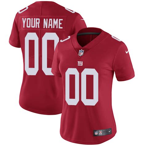 Nike New York Giants Customized Red Alternate Stitched Vapor