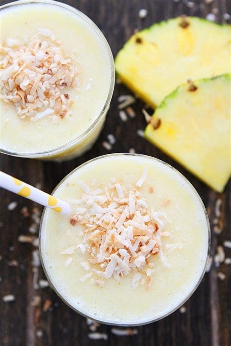 Pineapple Coconut Smoothie Recipe Two Peas And Their Pod