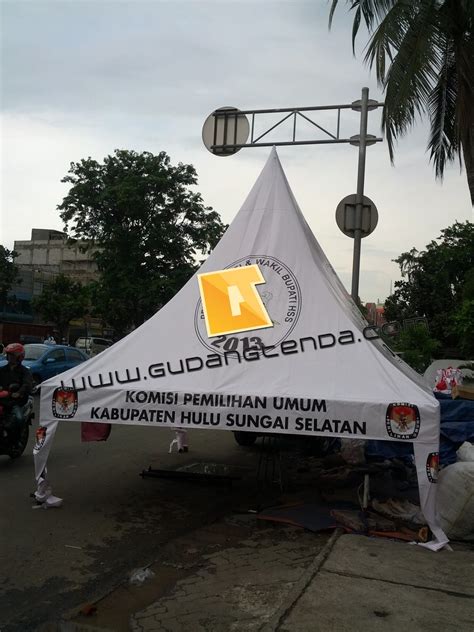 Tenda Kerucut 4x4 Kpu Kalsel Pabrik Tenda Indonesia Tenda Membrane