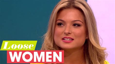 zara holland questioned about having sex on tv and losing miss gb title loose women youtube