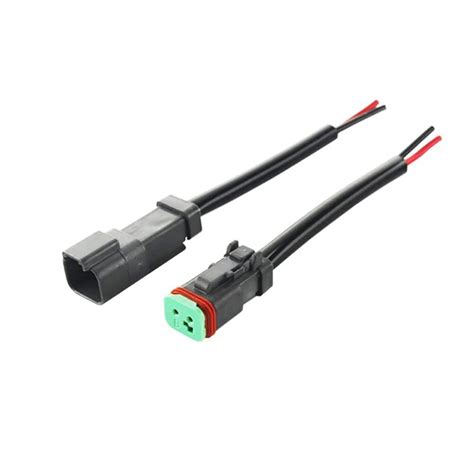 Deutsch Dt 2 Pin Pigtail Kit Male Female Socket Cable Waterproof