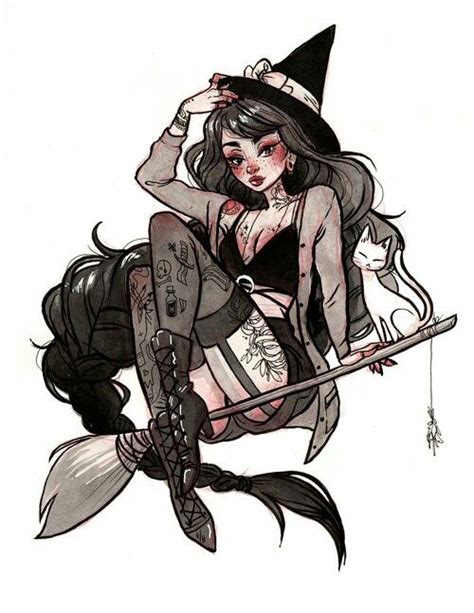 Jacquelin Deleon♡ Witch Art Witch Drawing Character Art