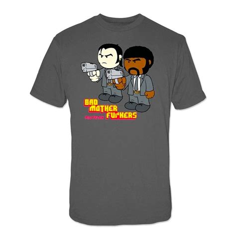 Pulp Fiction Bad Mother Fcker Text T Shirt Tee