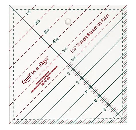 Triangle Square Up Ruler 6 12 From Quilt In A Day The Practical Quilter