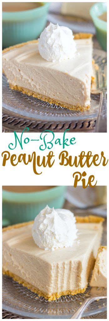 This decadent and indulgent creamy peanut butter pie is made with just a few ingredients. No Bake Peanut Butter Pie Recipe - The Gold Lining Girl