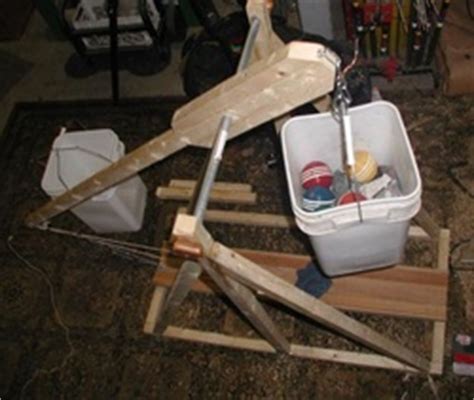 1 long thin nail with the head removed. Build One! - Trebuchets