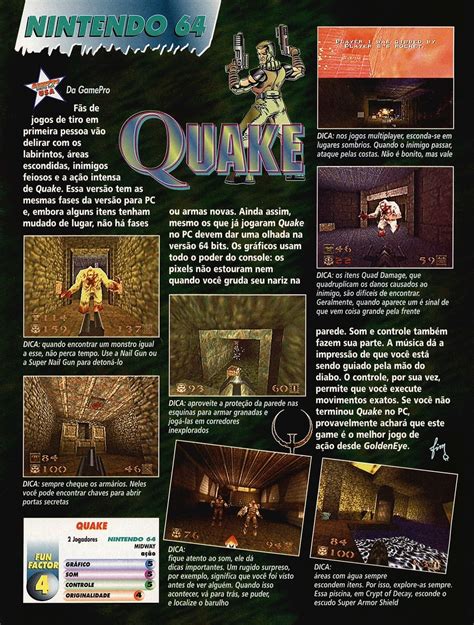 Quake 64 Do Nintendo 64 Na Super Gamepower Nº 49