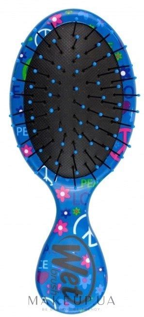 Расческа компактная с узором голубая Wet Brush Squirt Happy Hair купить по лучшей цене в