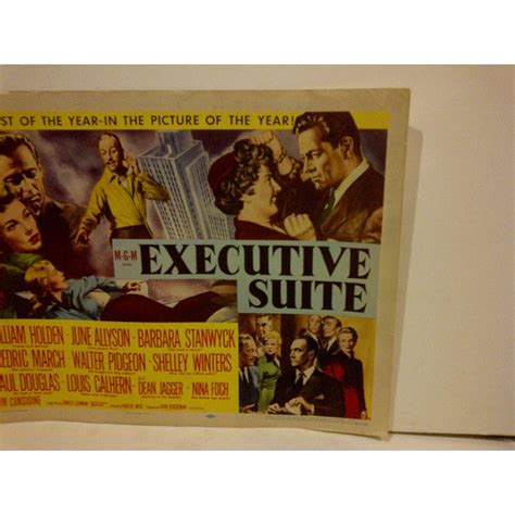 Executive suite is a 1954 mgm drama movie. 1954 Vintage "Executive Suite" Movie Poster, Starring ...