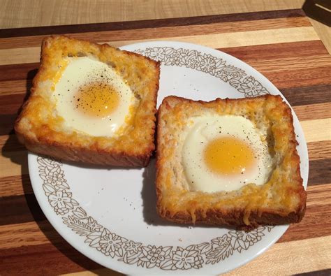 Cheese Egg Toast 5 Steps With Pictures Instructables