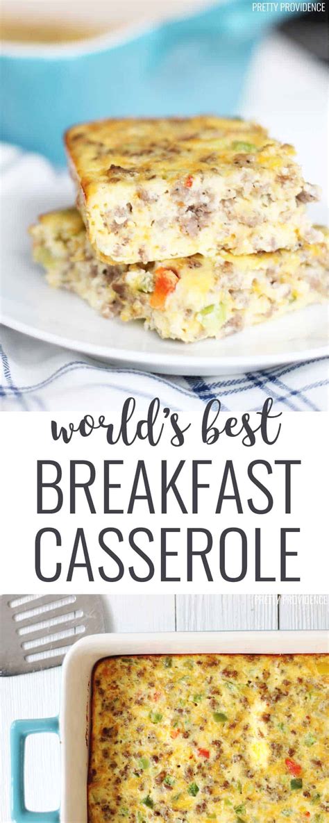 Breakfast in bed would be so romantic. World's Best Breakfast Casserole - Pretty Providence