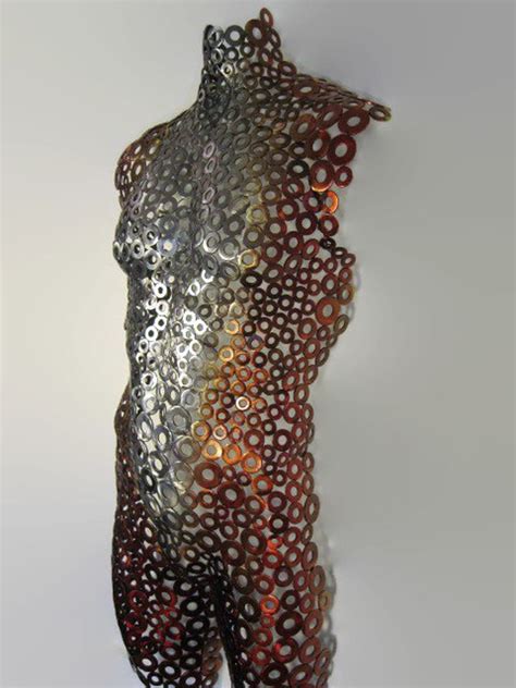 Metal Wall Art Metal Torso Abstract Male Sculpture Nude Torso Etsy
