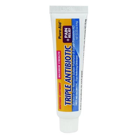 Pure Aid Triple Antibiotic Pain Relief Ointment Compare To Neosporin