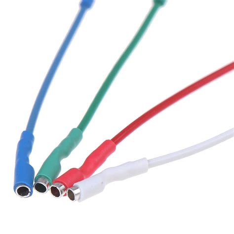 4Pcs 7N Headshell Wires OFC Turntable Leads Phono Cartridge Cables