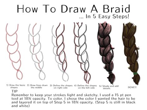 How To Draw A Braid Welp 일러스트 Art Street 아트 스트리트