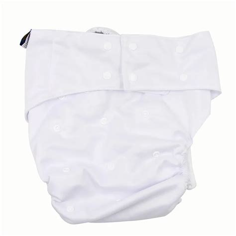 white adult incontinence cloth diaper washable adult diapers leak proof pants cloth diaper