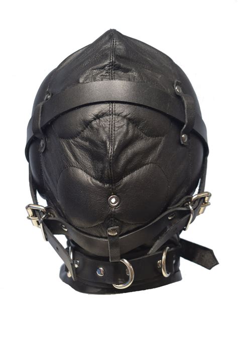 Genuine Leather Advanced Sensory Deprivation Bondage Play Hood Etsy