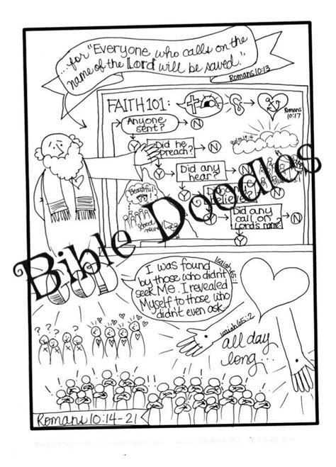 Bible Doodle Study Packet For Romans 9 11 Etsy
