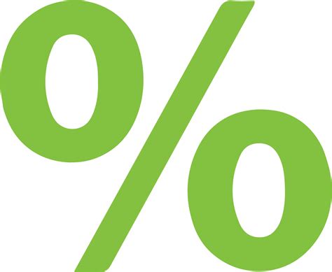Percentage Sign Green Transparent Png 1667x1667 Png Download