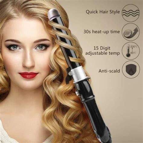 The Beachwaver Curling Iron Dual Voltages White Rotating Styling Hair