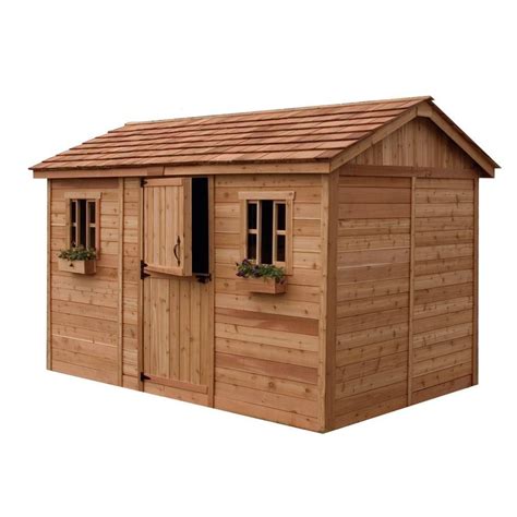 No cutting, welding or heavy equipment required and every framing component can be lifted with average human strength and assembled with common household tools. Outdoor Living Today 6 ft. x 3 ft. Grand Garden Chalet Cedar Storage Shed | The Home Depot Canada