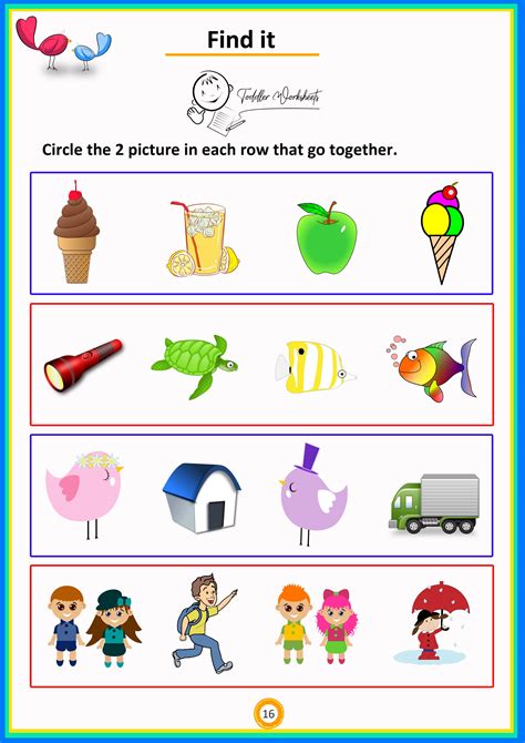 On this page you will find: Find It 8 simple math worksheets for toddlers preschoolers | Math worksheets, Simple math ...