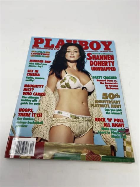 Playboy Magazine December Shannen Doherty Cover Picclick
