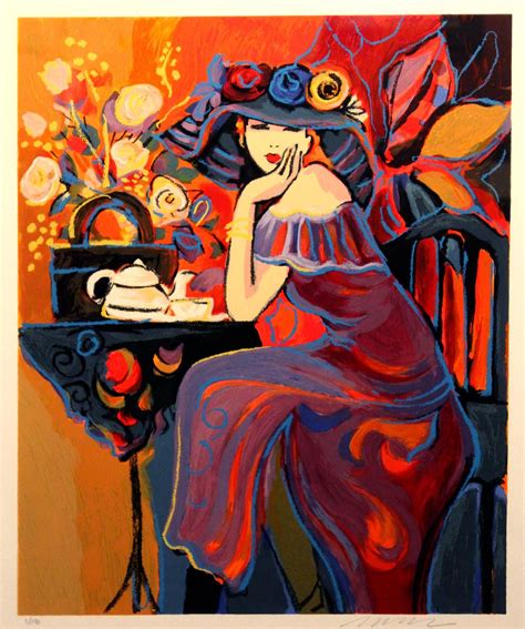 Isaac Maimon Ltd Edition Serigraph Tea Time 3190 Art Painting