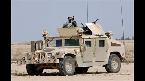 Humvees Shooting With Devastating M2 Browning 50 Caliber During A Large