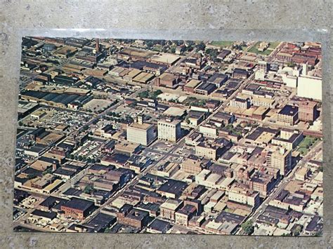 Vintage Aerial Of Springfield Missouri Public Square Postcard Etsy