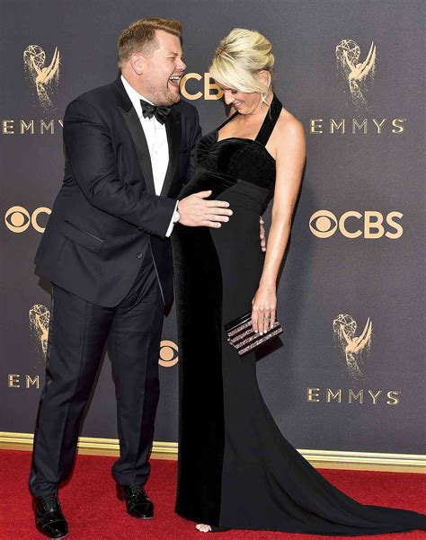 James Corden And Pregnant Wife Julia At Emmys 2017