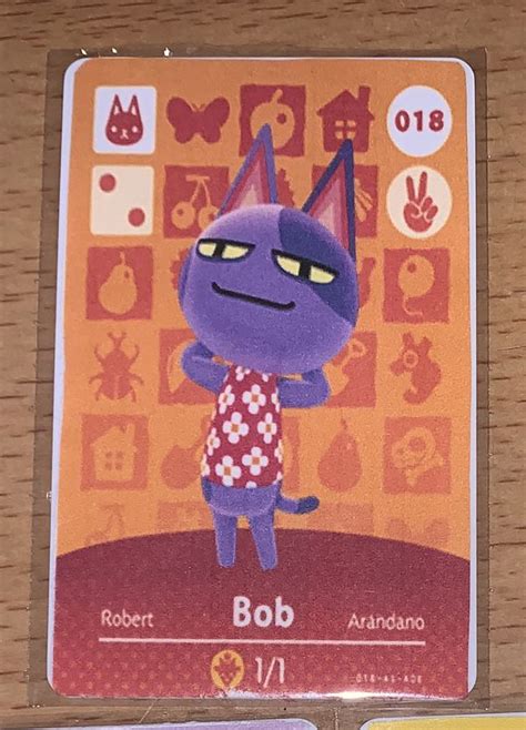 Most of the animal crossing amiibo (and amiibo cards) work with new horizons on switch. Custom Animal Crossing Bob Amiibo Card - FAN-MADE: NEW HORIZON COMPATIBLE for Sale in Los ...