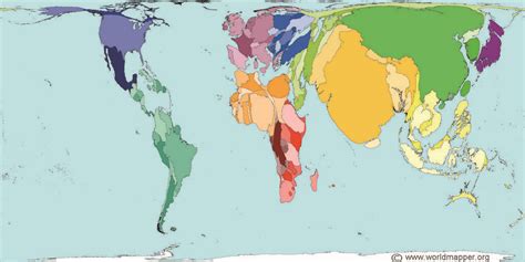 Sticking with population: This is how big each country would be if it
