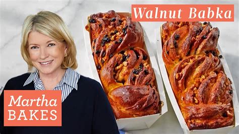Martha Stewart Makes Breads Bakerys Famous Walnut Babka Martha Bakes