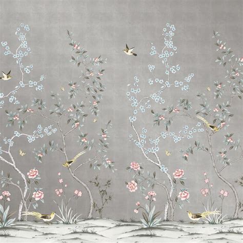 Garden Chinoiserie Wallpaper Chinoiserie Removable