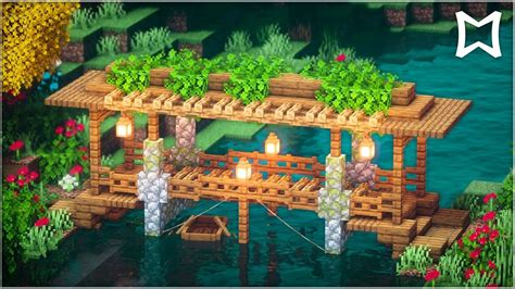 Minecraft Tutorial How To Build A Small Wooden Bridge Easy Easy