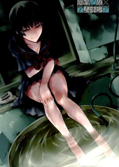 Kanoe Yuuko Tasogare Otome X Amnesia Highres Girl Bare Legs