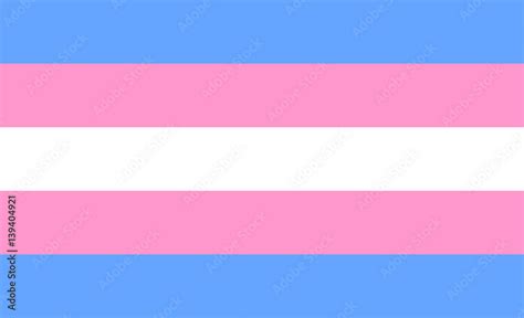 transgender flag or trans banner with blue and pink strips vector stock vector adobe stock