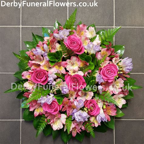 Pink Rose Posy Funeral Flowers Derby