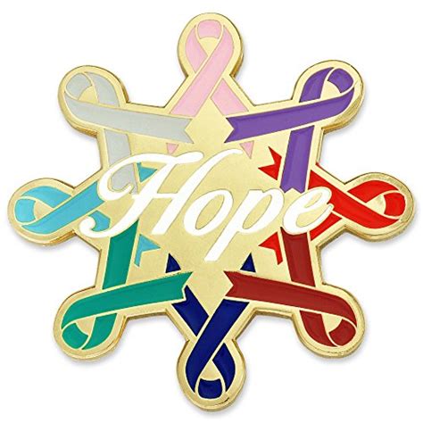 Pinmart Cancer Awareness Ribbons Hope Enamel Lapel Pin Pricepulse