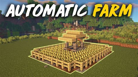 Easy Automatic Farm In Minecraft How To Build A Starter Farm In Minecraft Trygg Youtube