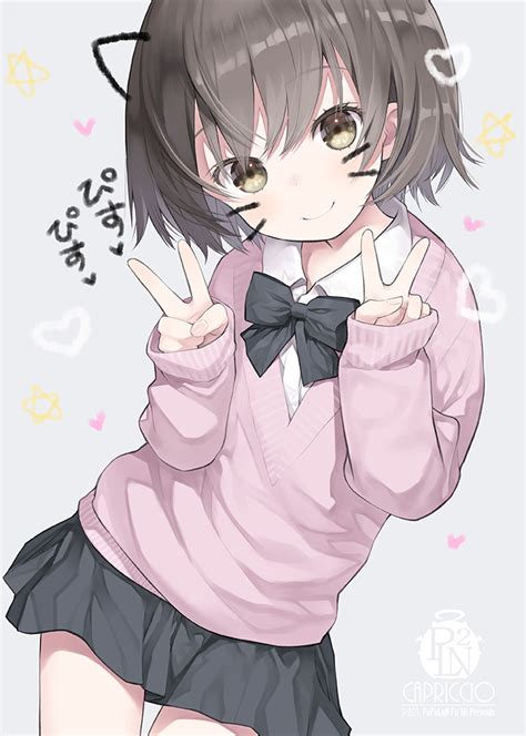 Safebooru 1girl Bangs Black Bow Black Skirt Blush Bow Brown Eyes