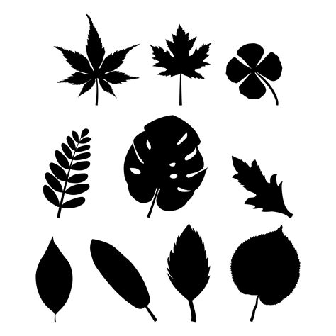 Black Leaf Vector Art Icons And Graphics For Free Download
