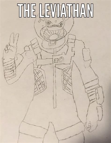 My Leviathan Drawing Minus The Color Fortnite Battle Royale Armory