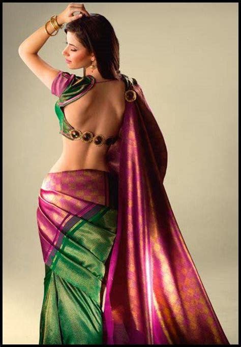 Sexy Backless Blouse Designers Saree Angel