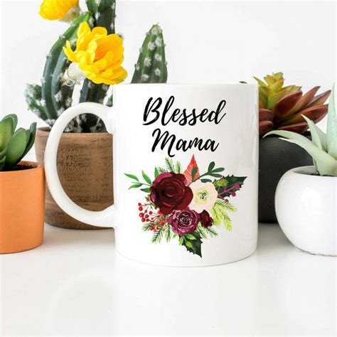 Blessed Mama Mug Mom Mug Mothers Day Mug Ts For Mom Etsy