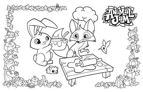 The animal jam coloring pages display the image of animals holding their hands together surrounding the globe. Lynx Coloring Page at GetColorings.com | Free printable ...